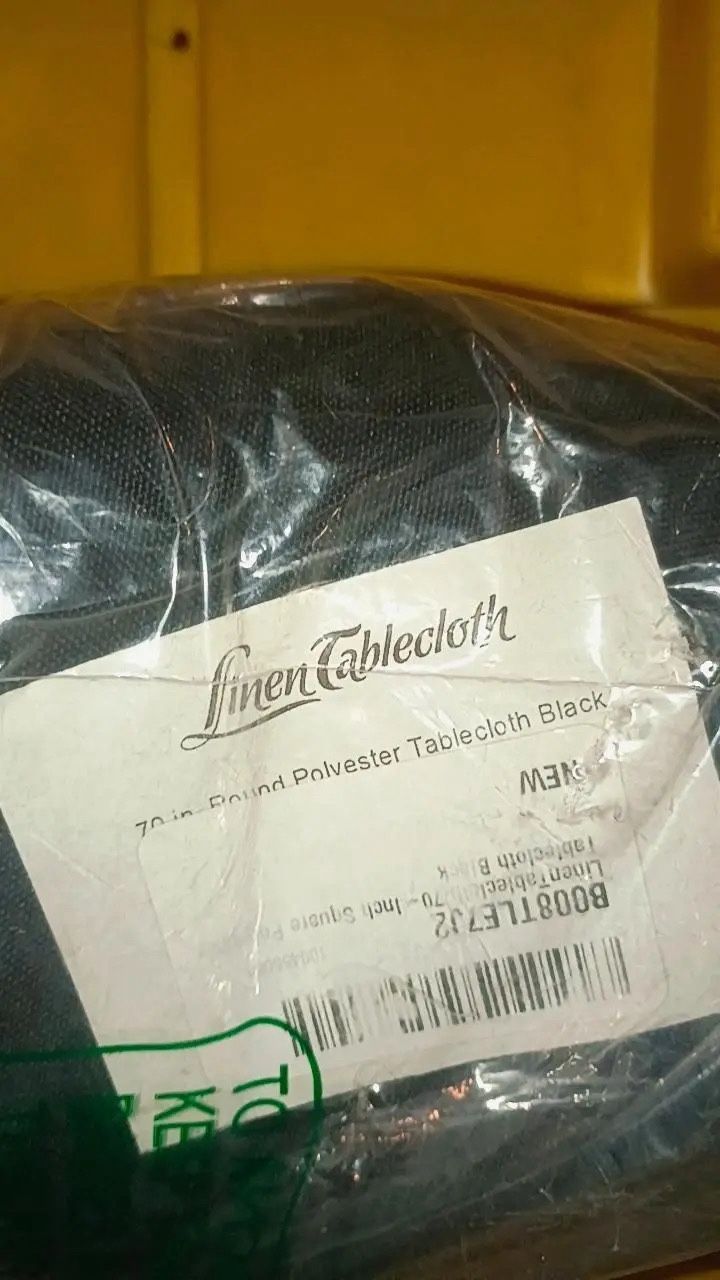 Black Table Cloth