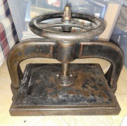 Antique Vintage 19th Century 1800s American Victorian Cast Iron Book Press