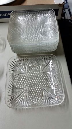 8 crystal platters