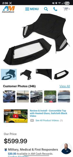 99-2004  Mustang Convertible Top with Heated Glass