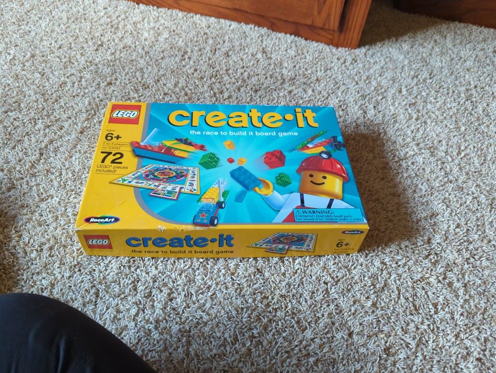 RARE Lego Create It (The race to build It board game)
