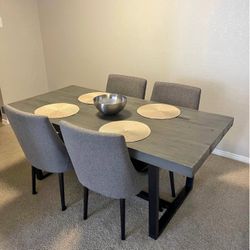 Dining table and 4 chairs