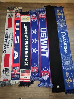 Fifa world cup u s a centenario and gold cup plus olympic scarves.. Yes they're available