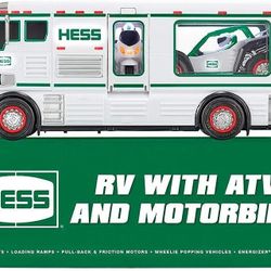 Hess Rv with Atv and moterbike