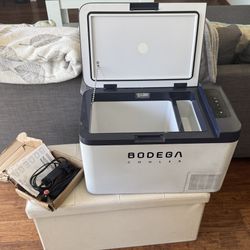 BODEGA Cooler 12 Volt Car Refrigerator, 27 Quart (25L) Portable Freezer 12/24V DC & 100V-240V AC