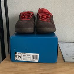 Adidas Men's Samba x Dingyun Zhang Oxidized Brown Solar Red IF9704  MENS 9.5 New 