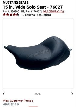 MUSTANG SOLO SEAT FOR HARLEY BAGGERS  2008 - UP