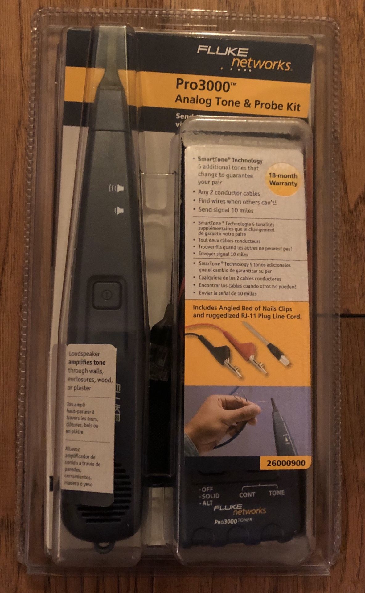 Fluke Networks Pro3000 Analog Tone & Probe Kit.