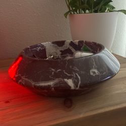 Rosso Levanto Marble Bowl  