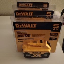 DeWalt 20 Volt 5 Ah Batteries 