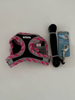 Aiitle Step in Breathable Air Mesh Dog Harness & Leash, Black