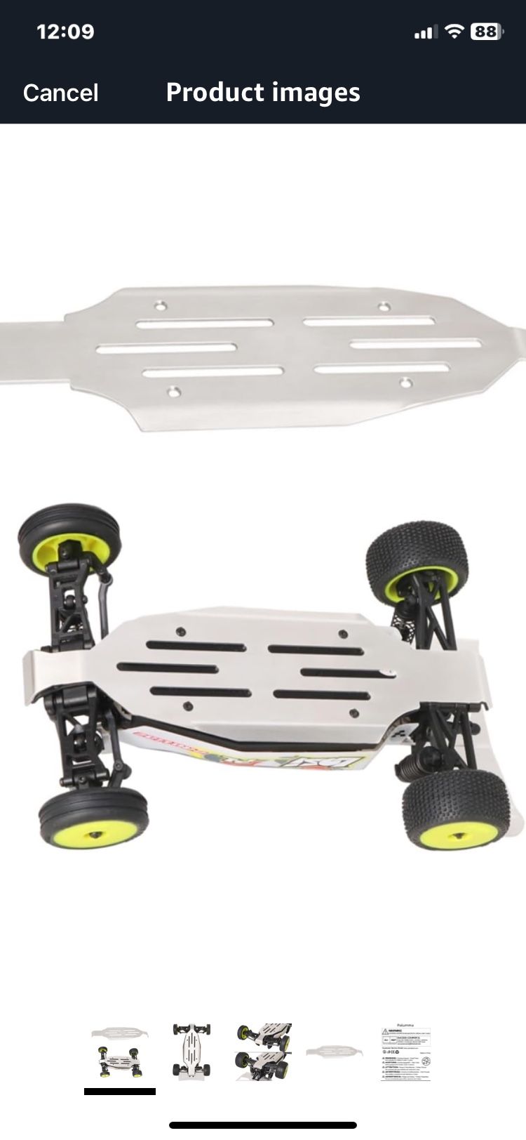 Micro Mini B Aluminum Chassis Protector