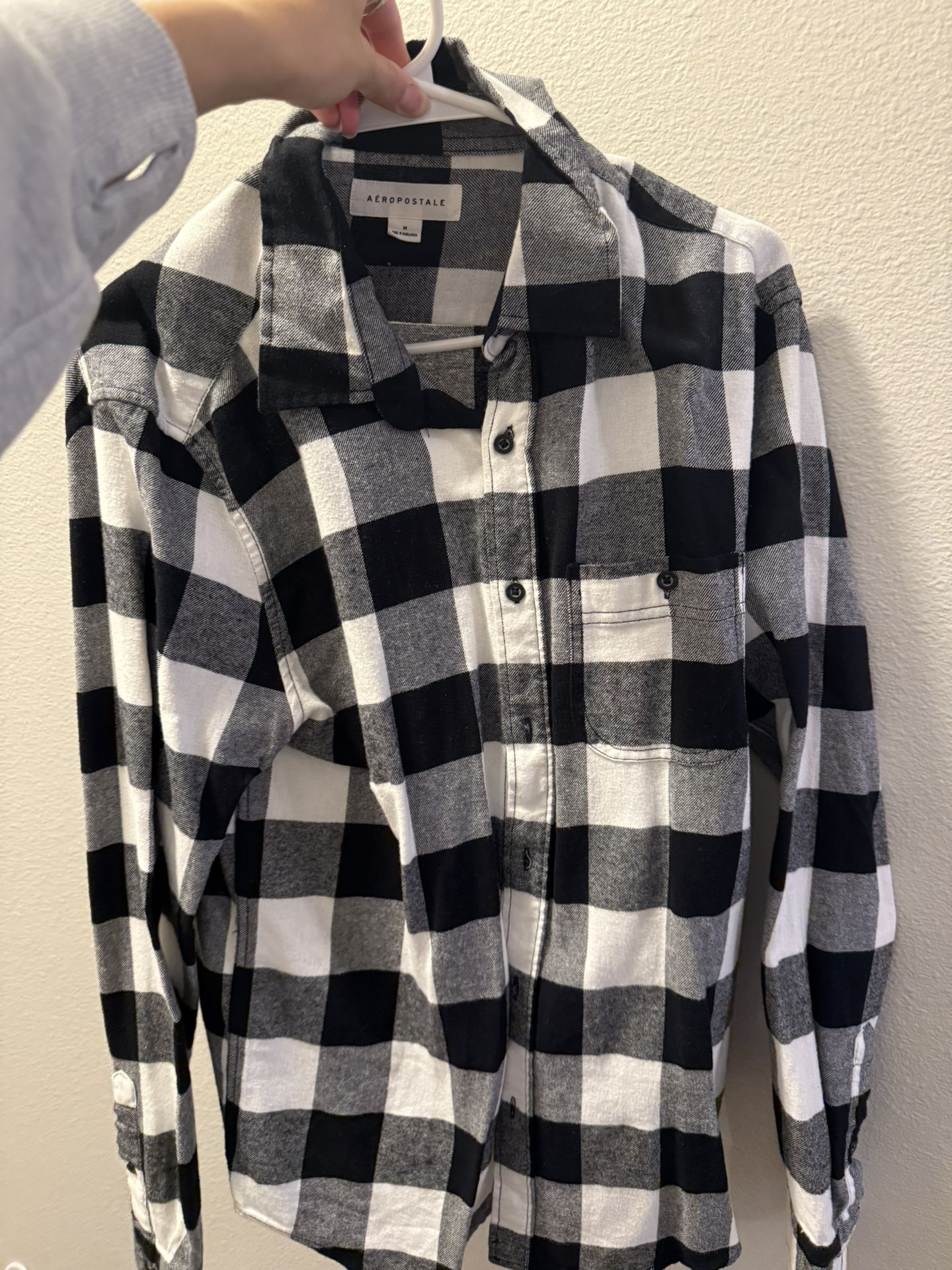 plaid button up flannel