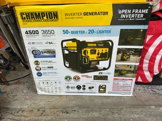 Champion 4500-Watt RV-Ready Open-Frame Inverter Generator with CO Shield