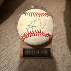 Signed Ken Griffey Jr Baseball 