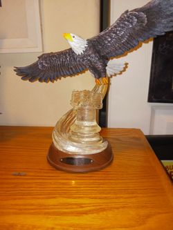 Bradford Exchange illuminated Liberty's Wings 9/11 tribute limited edition sculpture