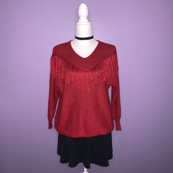 Crazy Train Red Sweater