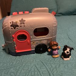Little People Camper Trailer With Character & Dog