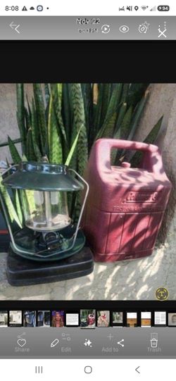 Coleman lantern & carrying case