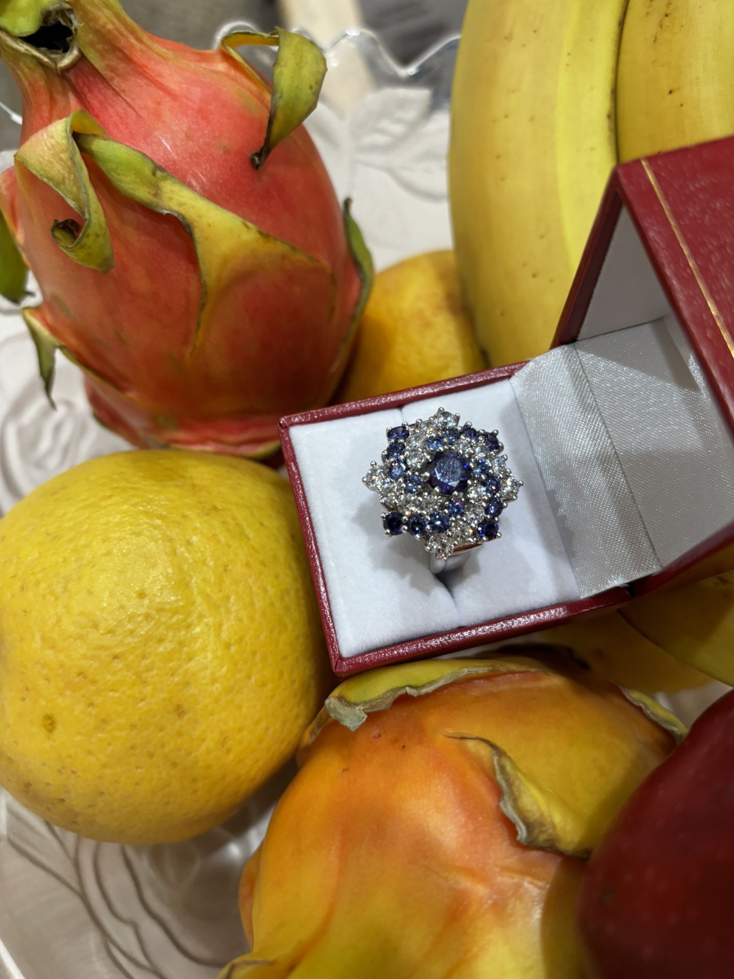Amethyst And Cz Sterling Silver Ring