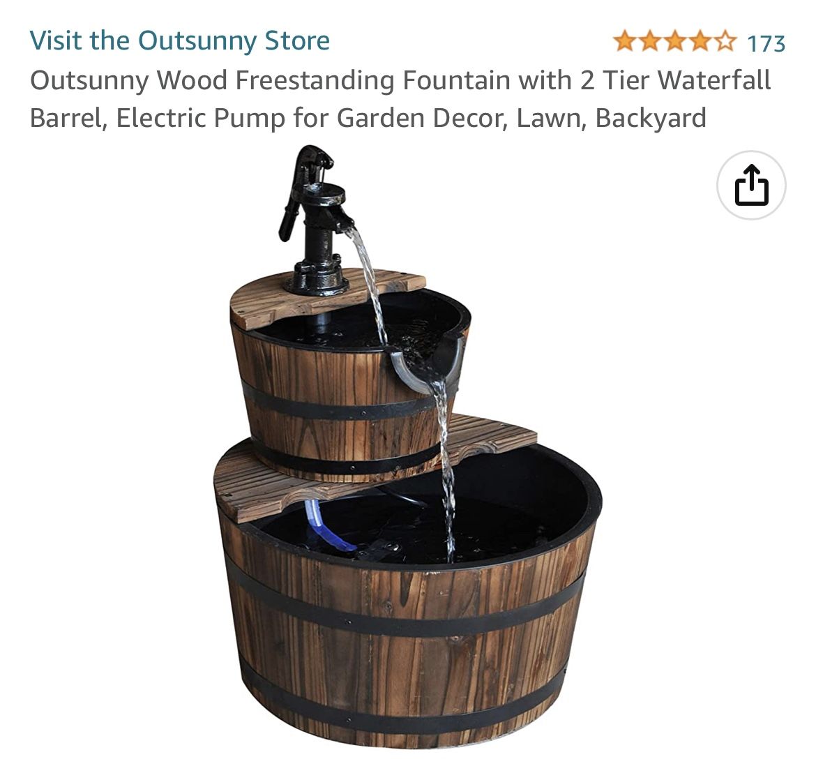 Water Fountain $99
