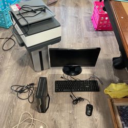 Computer Set And New Printer Or Best Offer 