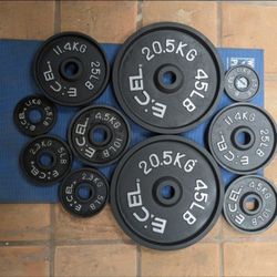 245 Lb Olympic Weight S T With Barbell 