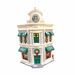 Dept 56 snow village Starbucks building from 1995