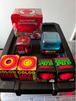 NeeDohs and Squeeeeze Strawberry Squishy