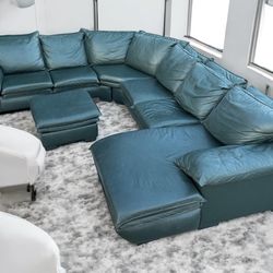 Free Delivery Leather Sectional Couch 