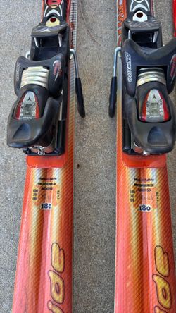 Atomic Beta Ride 180 cm Skis w/ Xentrix 614 Bindings + Scott Poles