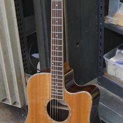 WASHBURN ACCOUSTIC ELECTRIC WD-27SCE PRE OWNED GOOD CONDITION 838881-1