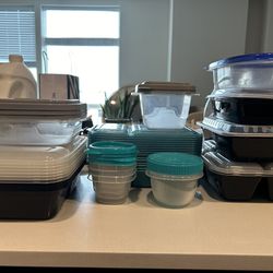 Meal prep/Storage containers & Drink/Dinnerware