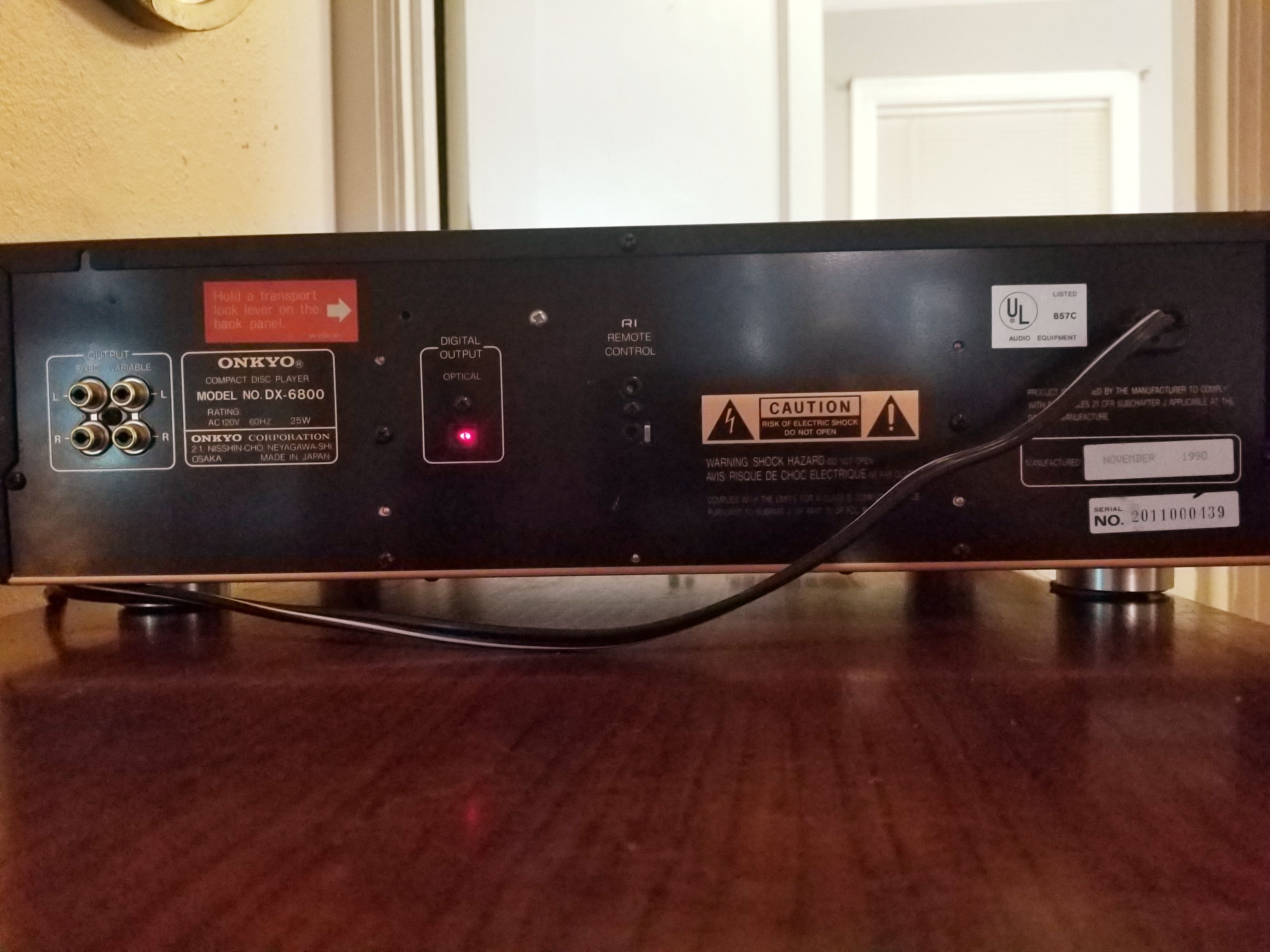 Hi-Fi Onkyo DX-6800 CD Player
