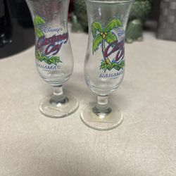 Disney Castaway Cay Bahamas Tropical Shot Glass Set