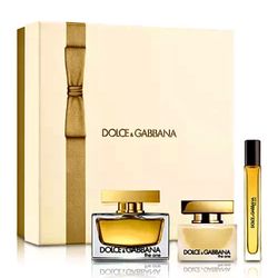 The One by Dolce & Gabbana Gift Set Eau de Parfum, Hair Mist, Travel Spray New