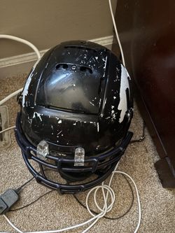 Black Football Helmet with Face Mask