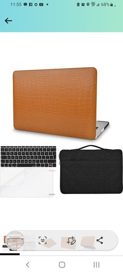 Leather Case And Bag For Macbook Pro 13"