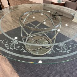 Brand New Custom 72” Diameter 3/4” Thick Dining Table, Sits 6