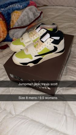 Jordan jumpman jack TR travis scott bright cactus size 8 DS
