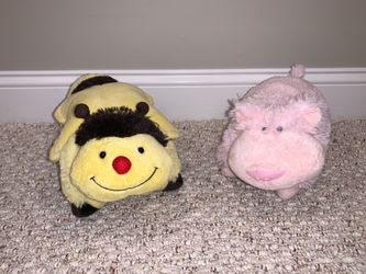 Pillow Pets Pee-Wees in Excellent Condition (Bee is Sold)