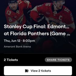 Florida Panthers Vs Edmonton Oilers Tickets