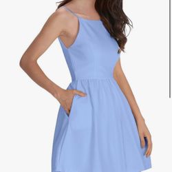 Short Dress Spaghetti Strap Backless Skaterr Homecoming Dresses