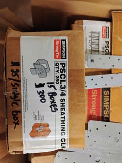 Simpson 3/4" plywood clips
