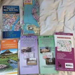 Maps Six Different Foldable A Dollar Each