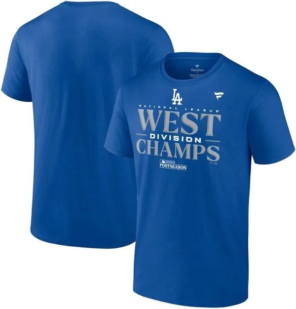 Fanatics Men's Los Angeles Dodgers 2023 NL West Division Champions Locker Room T-Shirt