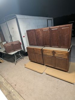 New Kitchen Cabinets! Chestnut Color! Whole Set For $950