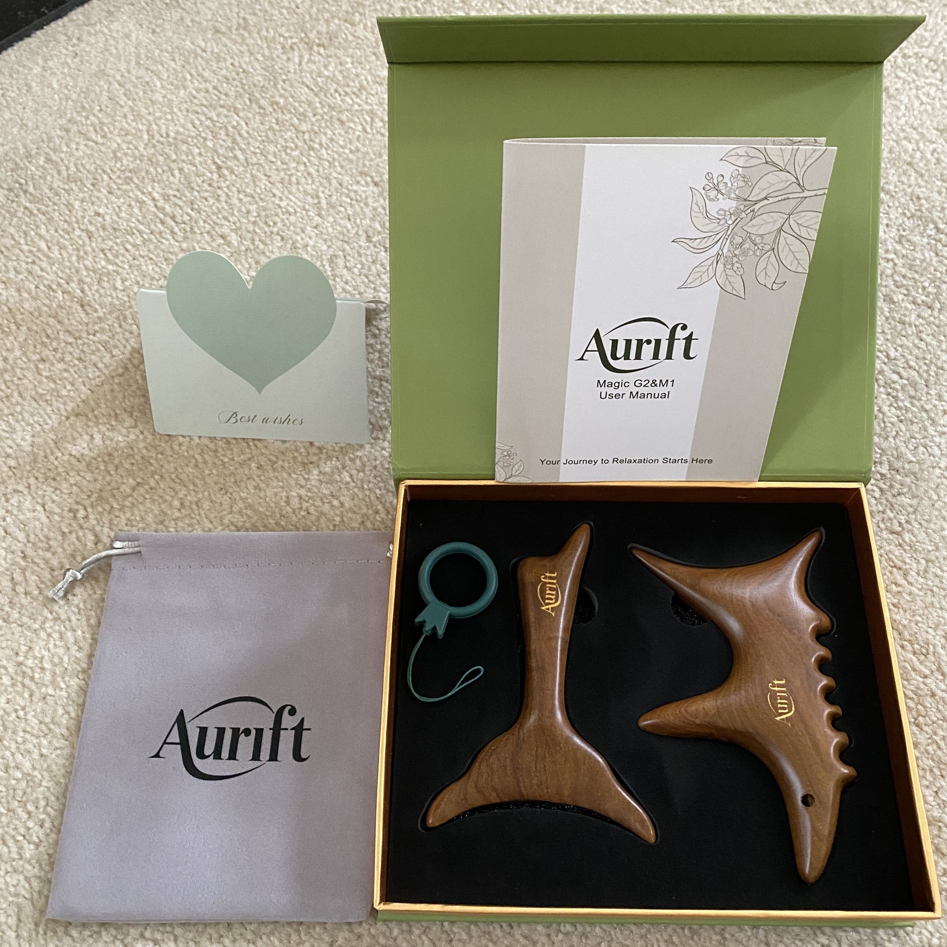 New Wood Gua Sha Tool & Acupoint Massage Set