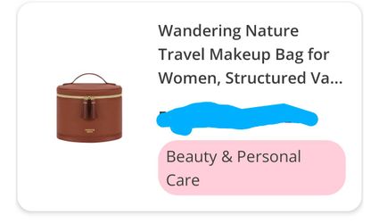 Makeup travel bag