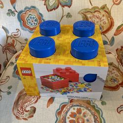 Lego Large Blue Storage Brick  New